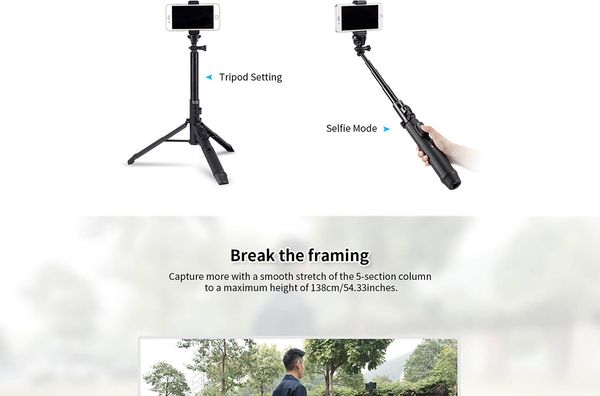 Chân máy ảnh, Gậy Selfile SIRUI MS-01K cho điện thoại - Sirui Việt Nam