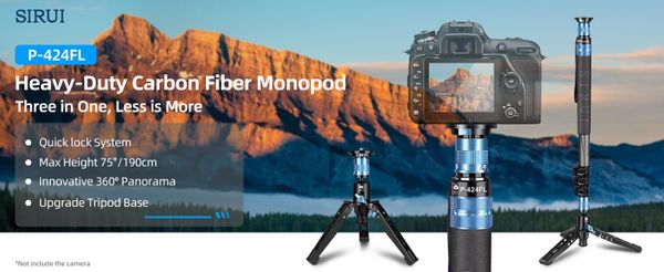 sirui 424fl monopod songhongcamera