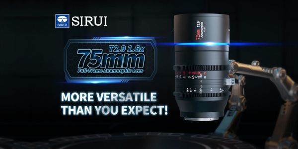 Sirui 75mm T2.9 anamorphic sông hồng camera