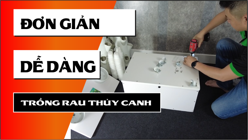 Trồng rau thủy canh sẽ đơn giản và dễ dàng hơn với trụ trồng rau thủy canh V-Garden