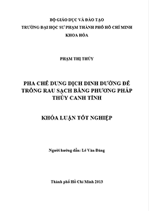 Tài liệu mô hình trồng rau không cần đất thủy canh khí canh