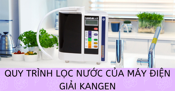 Quy trình lọc điện phân của máy lọc nước ion kiềm Kangen