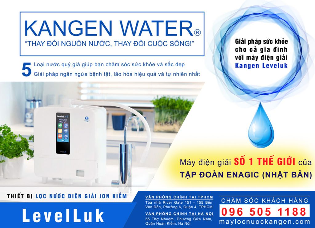 Phần 2: Bật mí những thông tin cần biết về máy lọc nước điện giải Kangen