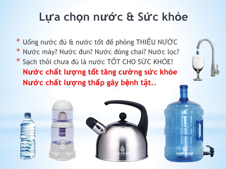 Những ứng dụng của nguồn nước Kangen trong cuộc sống