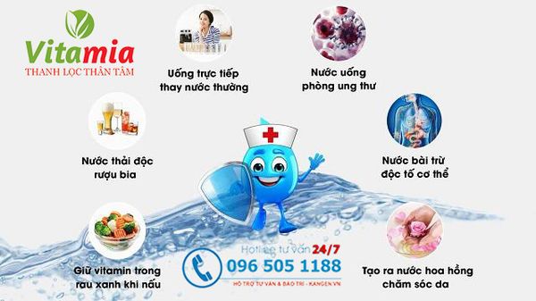 7 loại nước Kangen với những công dụng vượt trội đến bất ngờ