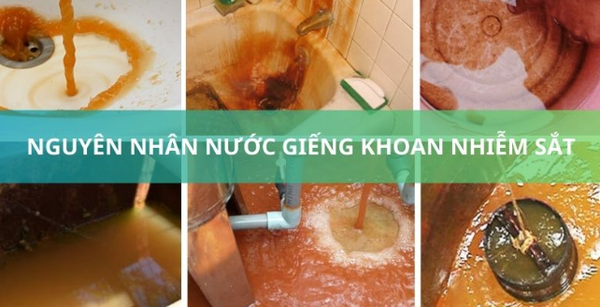 Nguyên nhân gây ô nhiễm sắt trong nước giếng