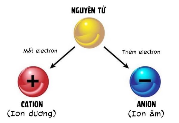 Cơ chế hình thành của Ion âm: Trong khoa học