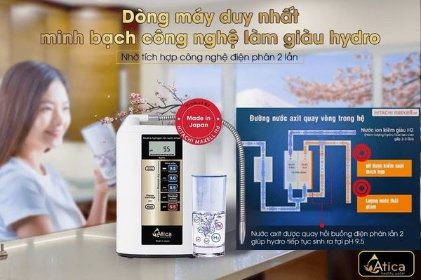 Máy lọc nước Atica phù hợp với nhiều đối tượng