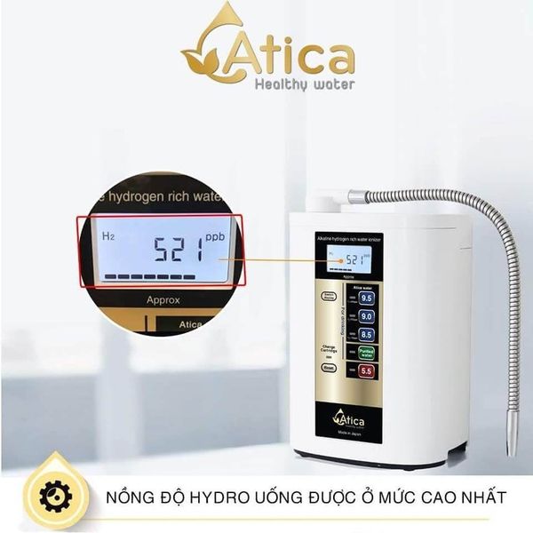 Nước điện giải ion kiềm Atica Eco tốt cho sức Khoẻ