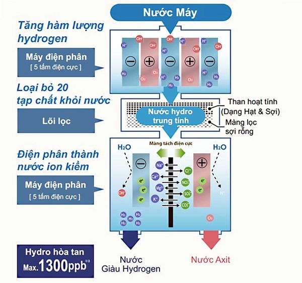 Quy trình lọc máy lọc nước Fujiiryoki HWP-77