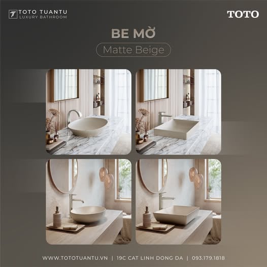 Chậu rửa TOTO BE MỜ- MATTE BEIGE