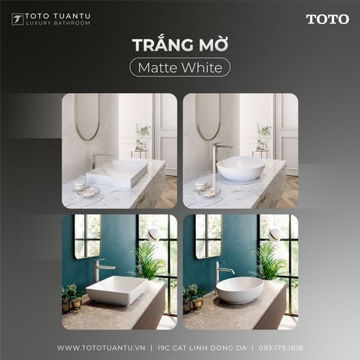 Chậu rửa TOTO Matte White!