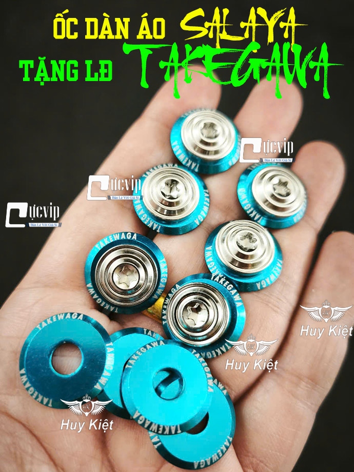 Ốc Dàn Áo Salaya PHAY THÁI Inox 304 [Tặng LĐ TAKEGAWA XANH] 5Li15 Xoắn, 5Li15 Nhuyễn, 6Li10, 6Li15, 6Li20 (Giá 1 Ốc) MS9954