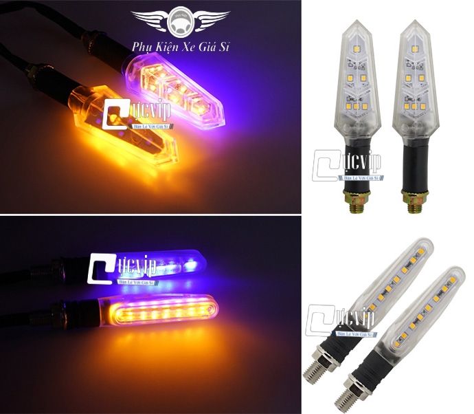 Cặp Xi Nhan Độ Winner X, Vario 2018-2020, Exciter 150, MSX Led Trong Suốt MS3147