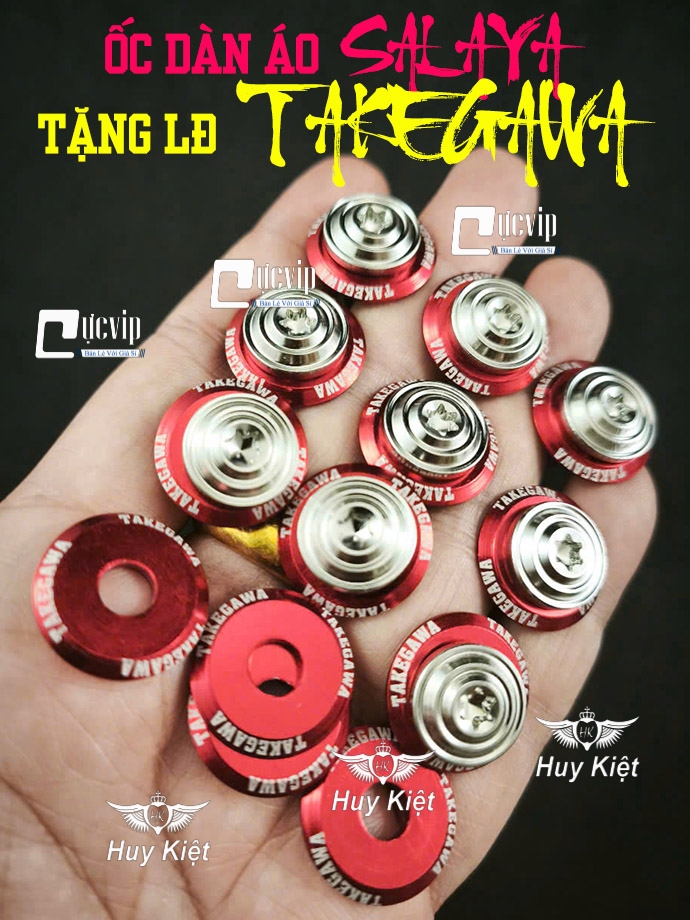 [Tặng LĐ TAKEGAWA ĐỎ] Ốc Dàn Áo Salaya PHAY THÁI (Inox 304) 5Li15 Xoắn, 5Li15 Nhuyễn, 6Li10, 6Li15, 6Li20 (Giá 1 Ốc) MS9953