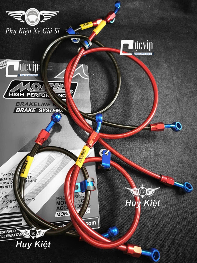[Đầu Nhôm CNC] Dây Dầu Thắng Đĩa Trước Sau Morin Thái, Gắn Tất Cả Các Dòng Xe Honda, Yamaha, Suzuki, SYM, Kawasaki MS6705