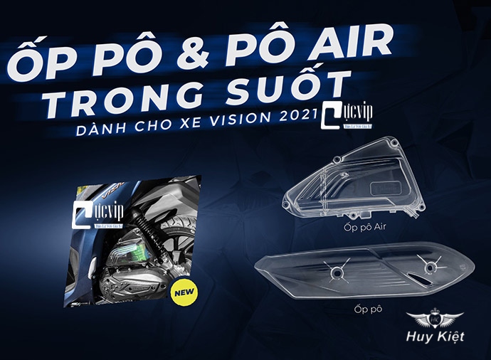 Combo Ốp Pô Vision 2021 - 2022 + Pô E Vision 2021 - 2022 Trong Suốt MS3993