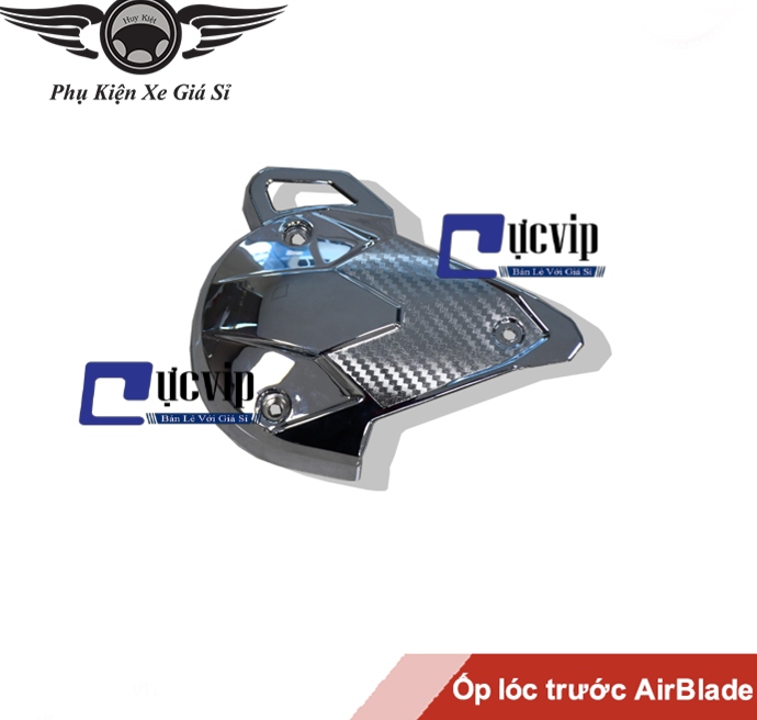 Ốp Lóc Máy Trước AirBlade 2016 - 2019 Xi Inox, Mạ Crom MS2583