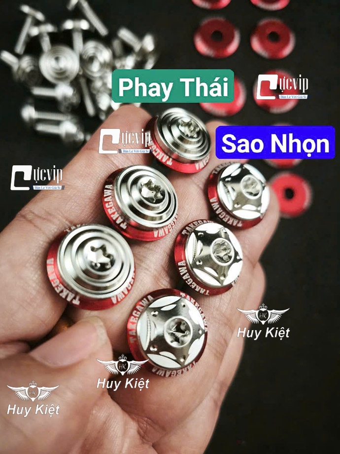 [Tặng 10 LĐ TAKEGAWA Đỏ] FULL Bộ Ốc Dàn Áo SALAYA INOX 304 Lắp Các Dòng Xe Wave Dr Si Fu Ex Win Vario AB... MS9945