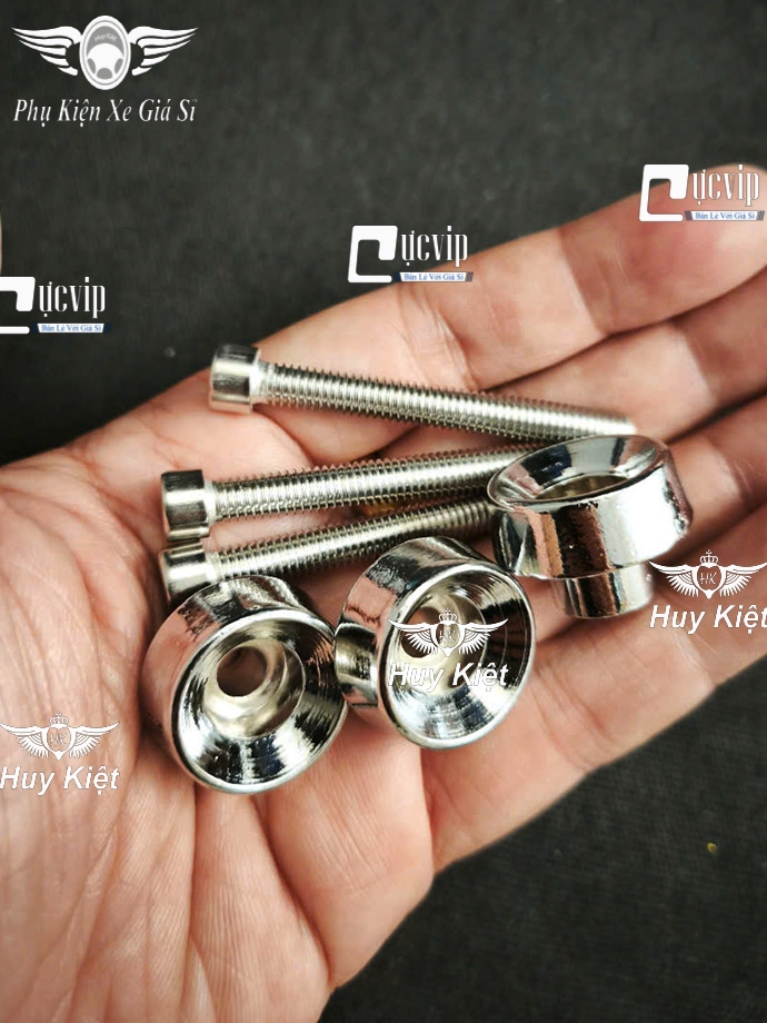 [Tặng Ốc Inox 304] Khâu Gắn Rổ (Nhôm Xi Niken) Sáng Bóng Gắn Dream, Future I II Neo X, Future Led, Wave Nhỏ A S RS RSX ZX Blade MS6676