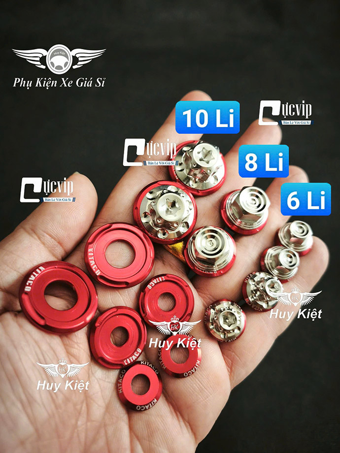 [Tặng LĐ Kitaco Đỏ] Ốc Salaya D3, Thái Trụ 6Ly 8Ly 10Ly [Inox 304] Chiều Dài Đầy Đủ Các Size (Giá 1 Con) MS9926
