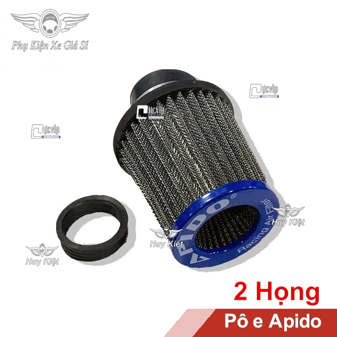 Pô E Tăng Tốc Apido 2 Họng Cho Winner-Exciter-Raider-Satria-Sonic-Bình Bông Mai MS2179