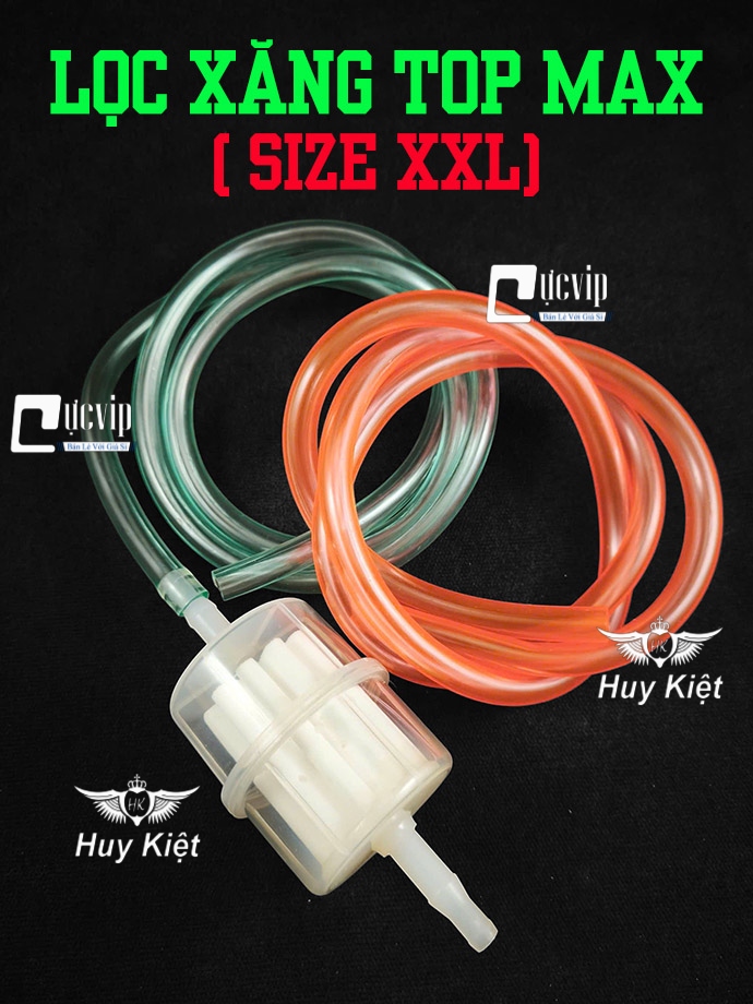 [Tặng Ống Xăng] Siêu Lọc Xăng Top Max (Size XXL) (Lọc Siêu Sạch) Gắn Wave, Dream, Cub, Future MS6719