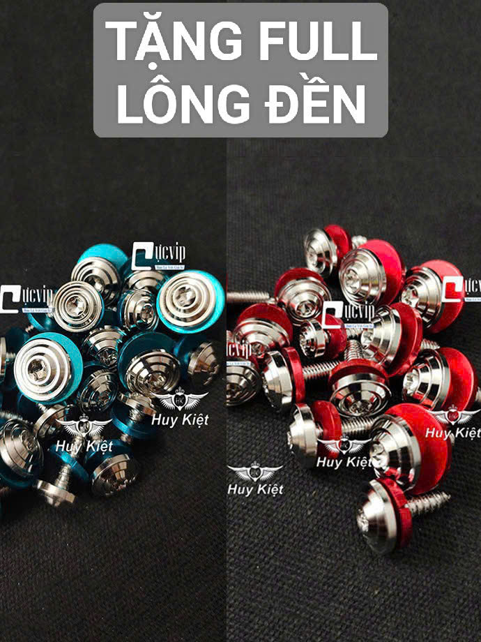 [Tặng Full Lông Đền] Full Ốc Dàn Áo Salaya Phay Thái [Inox 304] Wave Dr Vario AB Si Fu Ex Winner Vision Jupiter Sonic Raider Satria Mio MS9931