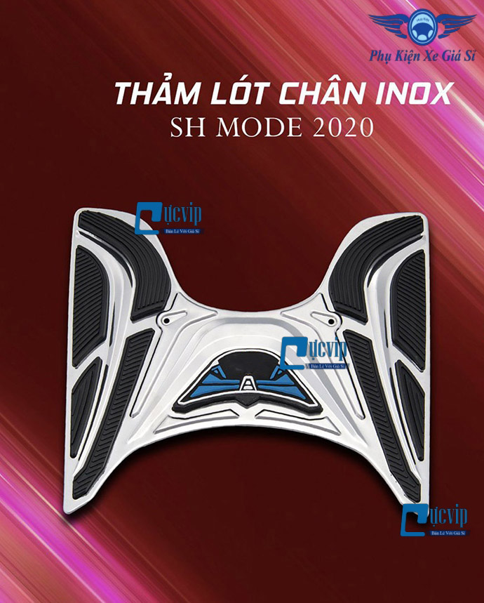 Thảm Lót Gác Chân Trước Xe SH Mode 2020 - 2022 Inox MS3431
