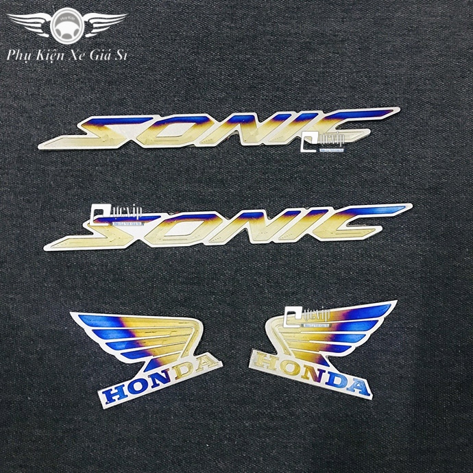 Combo 2 Tem Chữ Sonic Và Logo Cánh Chim Lớn Titan MS3357