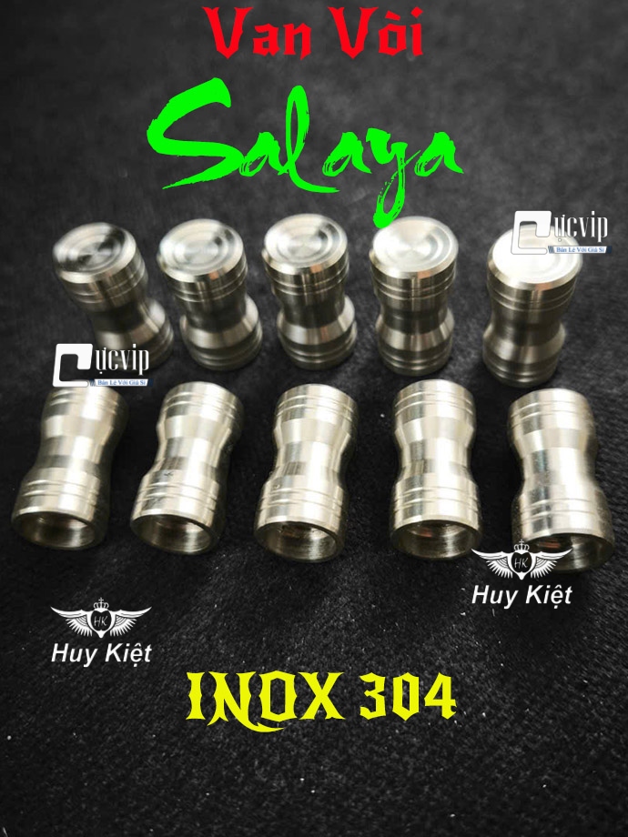 Cặp Van Vòi Bánh Xe Salaya V9 Inox 304 Lắp Mọi Loại Xe MS5246