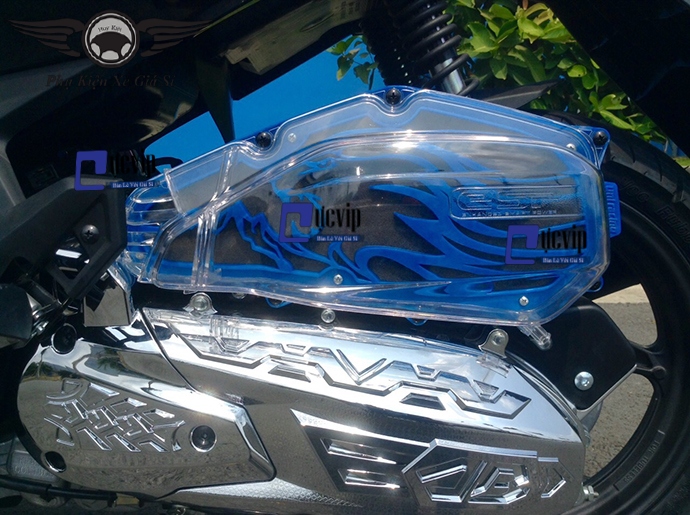 Combo Lọc Gió Độ Và Pô E Trong Suốt AirBlade 2016-2020, Vario 2015-2017, Vario 2018-2020 (125cc) MS2745