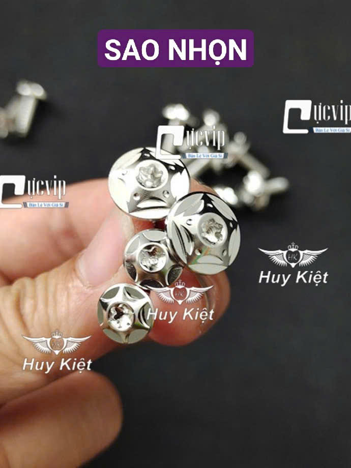 [FULL BỘ] FULL Ốc Dàn Áo SALAYA PHAY THÁI, SAO NHỌN [INOX 304] Gắn Nhiều Dòng Xe AB Vario Ex Win Wave Dr Si Fu... MS9939