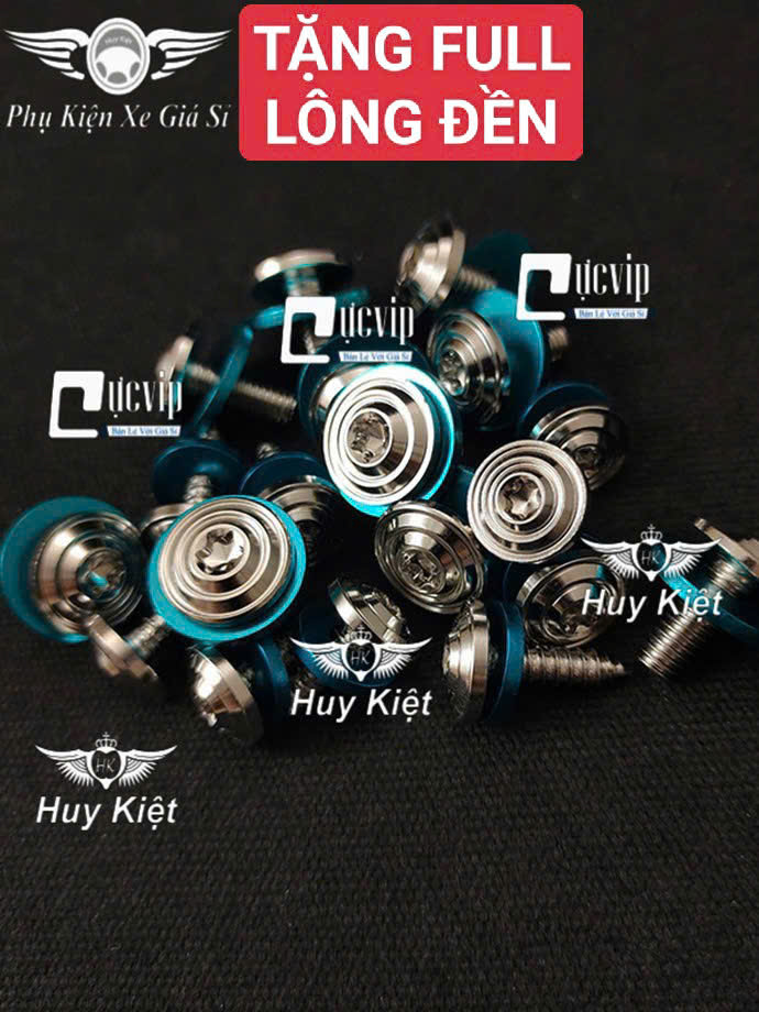 [TẶNG FULL LÔNG ĐỀN] FULL Bộ Ốc Dàn Áo Salaya Phay Thái [INOX 304] Lắp Nhiều Dòng Xe MS9934