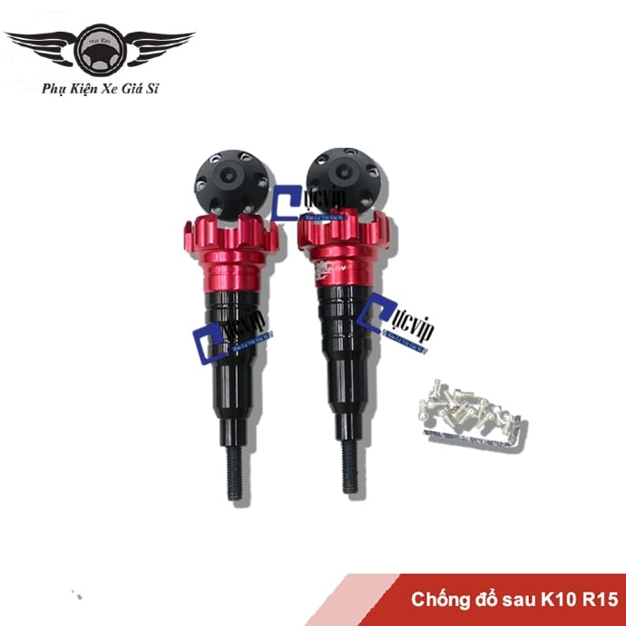 Chống Đổ Sau K10 R15 Nhôm CNC Cho Exciter, Winner, Raider, Satria, Sonic, R15, TFX, FZ MS2750