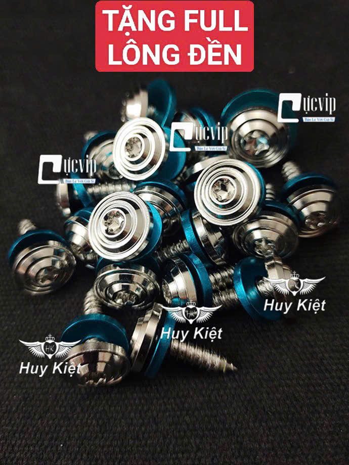 [Tặng Full Lông Đền Xanh] Full Ốc Dàn Áo Salaya Phay Thái, Sao Nhọn [Inox 304] Wave Dr Si Fu Ex Winner Vario AB Raider Satria Mio Vision Jupiter Sonic MS9933