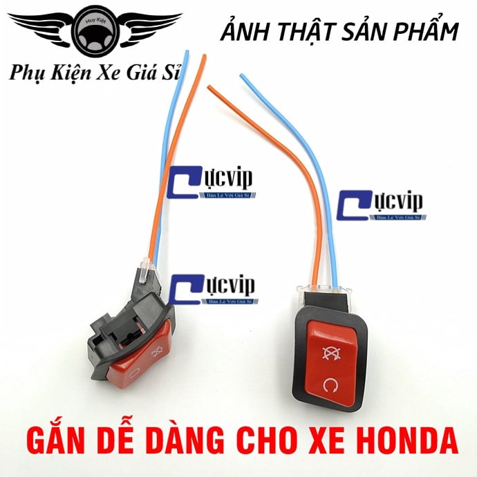 Công Tắc Tắt Máy Tạm Thời Kiểu SH300i Cho Dòng Xe Honda (Tặng Jack Cắm) MS2855