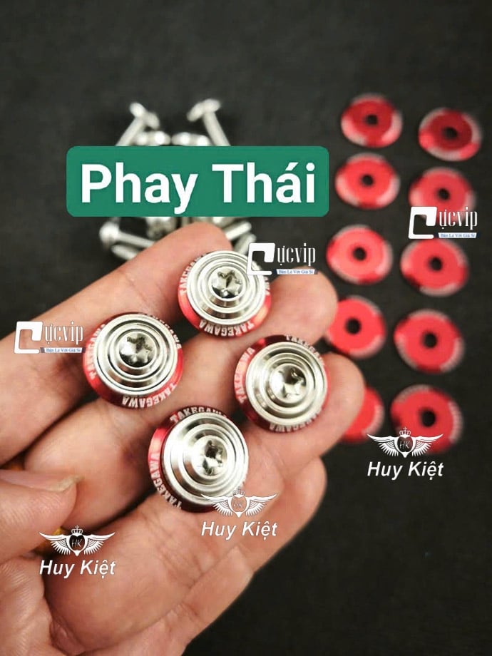 [Tặng 10 LĐ TAKEGAWA] FULL Bộ Ốc Dàn Áo SALAYA PHAY THÁI [INOX 304] Vario AB Wave Dr Si Fu Ex Win Vision Jupiter Sonic Raider Satria Mio MS9946