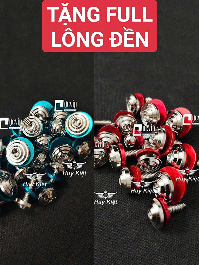 [TẶNG FULL LÔNG ĐỀN] FULL BỘ Ốc Dàn Áo SALAYA PHAY THÁI [Inox 304] Gắn Nhiều Dòng Xe (AB Vario Ex Winner Wave Dr Si Fu...) MS9938