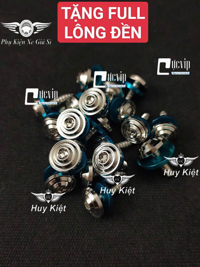 [Tặng Full Lông Đền] Full Ốc Dàn Áo Salaya Phay Thái [Inox 304] Wave Dr Vario AB Si Fu Ex Winner Vision Jupiter Sonic Raider Satria Mio MS9931