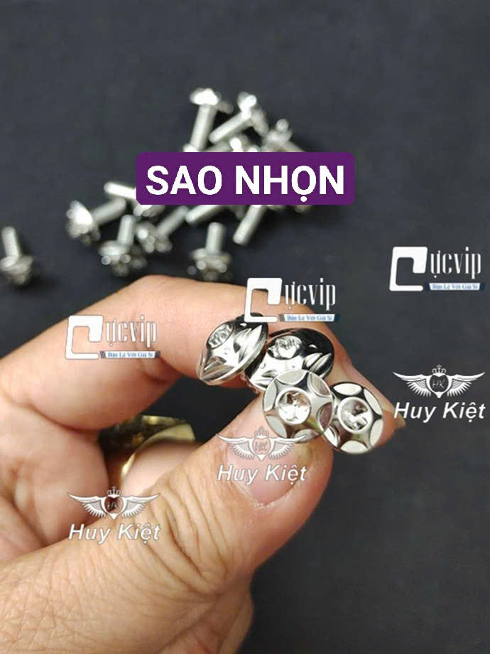 [FULL BỘ] Ốc Dàn Áo SALAYA PHAY THÁI, SAO NHỌN [INOX 304] Wave Dr Si Fu Ex Win Vario AB Vision Jupiter Sonic Raider Satria Mio MS9940