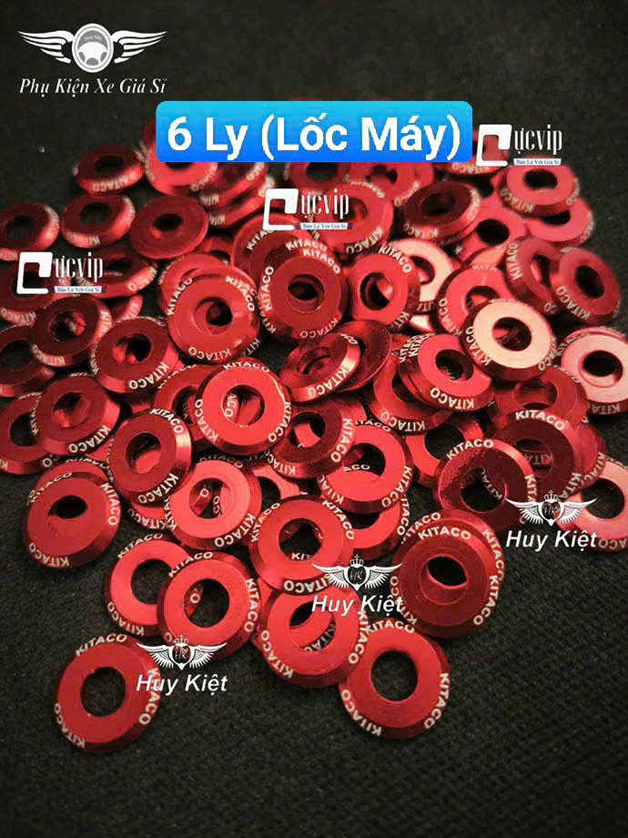 Lông Đền KITACO Nhôm (XANH, ĐỎ) 6Li Lốc Máy, 6Li Dàn Áo, 8Li, 10Li (Giá 1 Con) MS9920