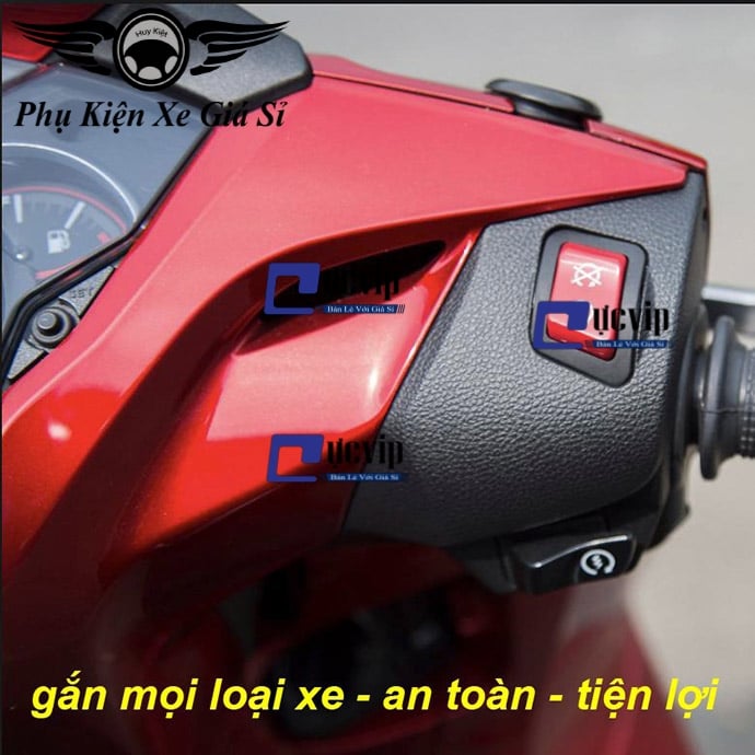 Công Tắc Tắt Máy Tạm Thời Kiểu SH300i Cho Dòng Xe Honda (Tặng Jack Cắm) MS2855