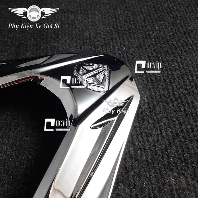 Ốp Mặt Nạ Chữ U AirBlade 2016 - 2019 Xi inox, Mạ Crom MS2572