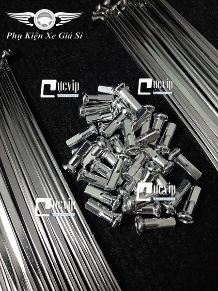 Combo 2 Bộ Căm Dẹp Mạ Crom 1.84 (2 Bánh Đĩa) Wave, Dream, Future, Exciter, Winner, Raider, Satria, Sonic, Vario 2018 - 2021 MS3035
