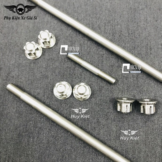 Combo Cốt Trục Bánh Xe Trước Sau Kèm Tán Salaya Và Cốt Phuộc Kèm Tán Salaya Cho Winner, Winner X, Sonic MS3397