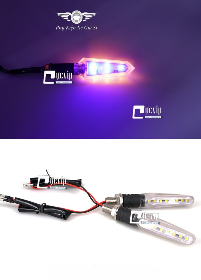 Cặp Xi Nhan Độ Winner X, Vario 2018-2020, Exciter 150, MSX Led Trong Suốt MS3147