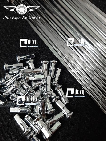 Combo 2 Bộ Căm Dẹp Mạ Crom 1.84 (2 Bánh Đĩa) Wave, Dream, Future, Exciter, Winner, Raider, Satria, Sonic, Vario 2018 - 2021 MS3035