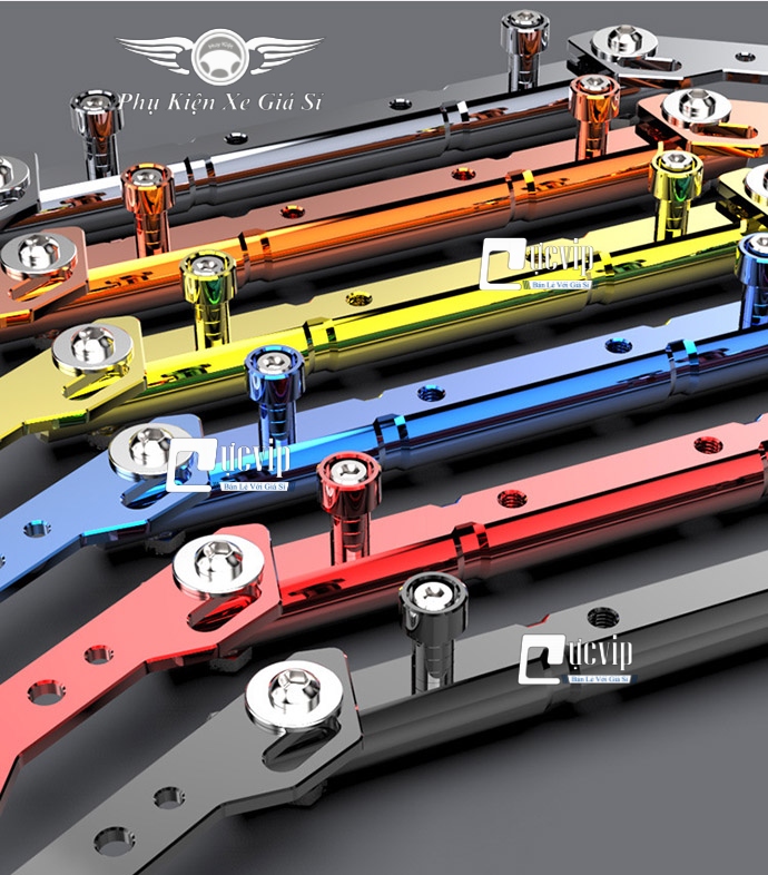Thanh Ngang Ghi Đông Nhôm CNC K2 Gắn Mọi Xe MS1799