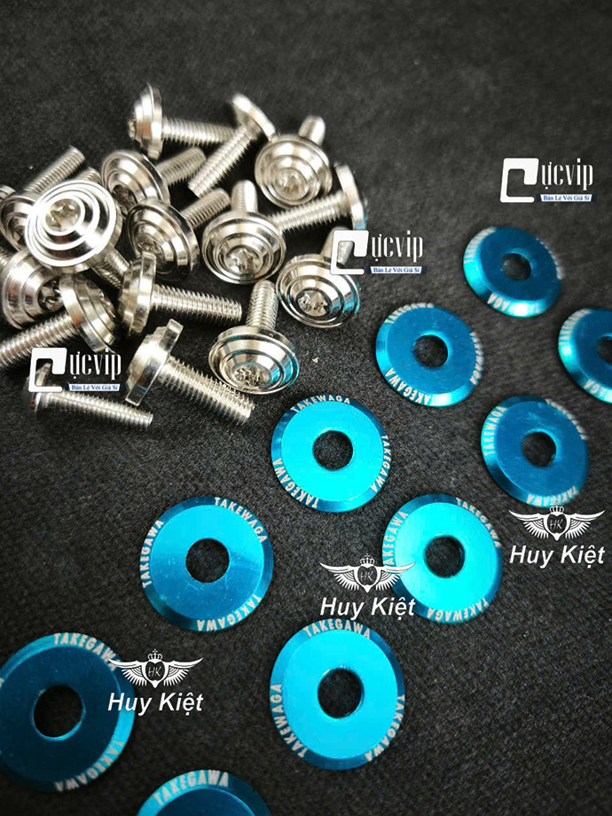 [Tặng 10 LĐ TAKEGAWA] FULL Bộ Ốc Dàn Áo SALAYA PHAY THÁI [INOX 304] Vario AB Wave Dr Si Fu Ex Win Vision Jupiter Sonic Raider Satria Mio MS9946